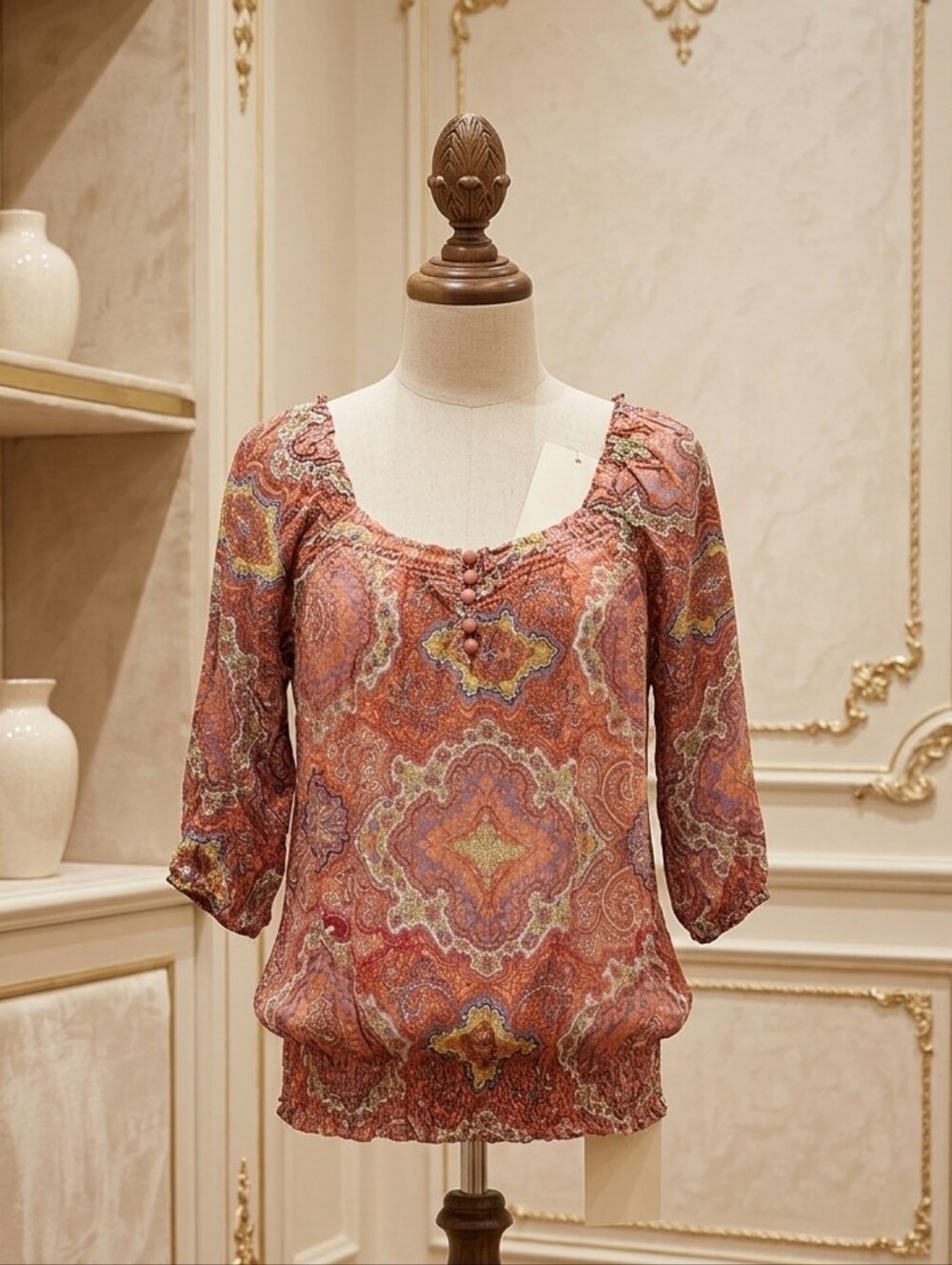 Magazine Paisley Blouse - Sz Sm